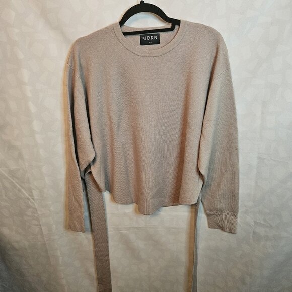 Modern Citizen Womens Tan Sweater With A Tie Wrap Size S - Picture 1 of 4